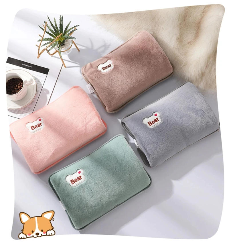 Description Picture 2 of itemRechargeable Hot Water Bottle Cute Electric Hand Warmer EU Plug Reusable Hot Compress Bag Heating Pad Hand Pocket Warmer