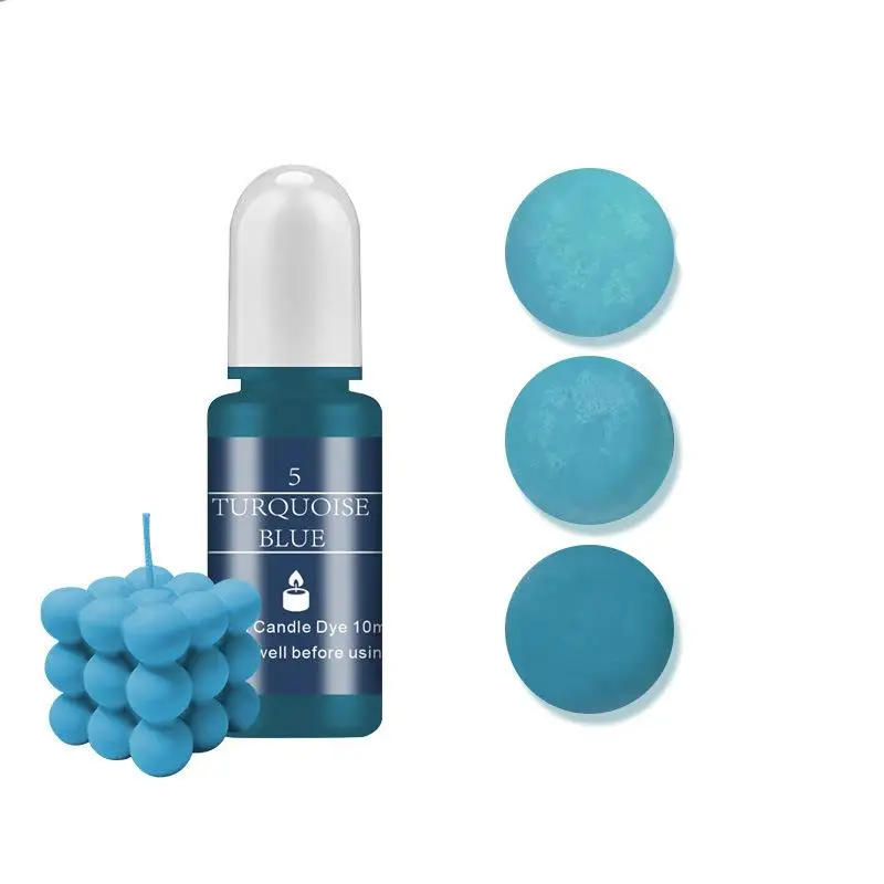 Description Picture 4 of item10ml/Bottle Candle Wax Pigment Colorant Non-Toxic Soy Candle Wax Pigment Liquid Dye Soy Wax DIY Soap Dyes Candle Making Supplies