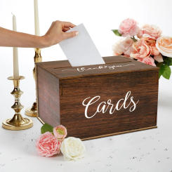 Card Box Wedding DIY Acrylic Clear Box with Lock Easy Assemble Sign for Wedding Reception Graduation Birthday Party Baby Shower