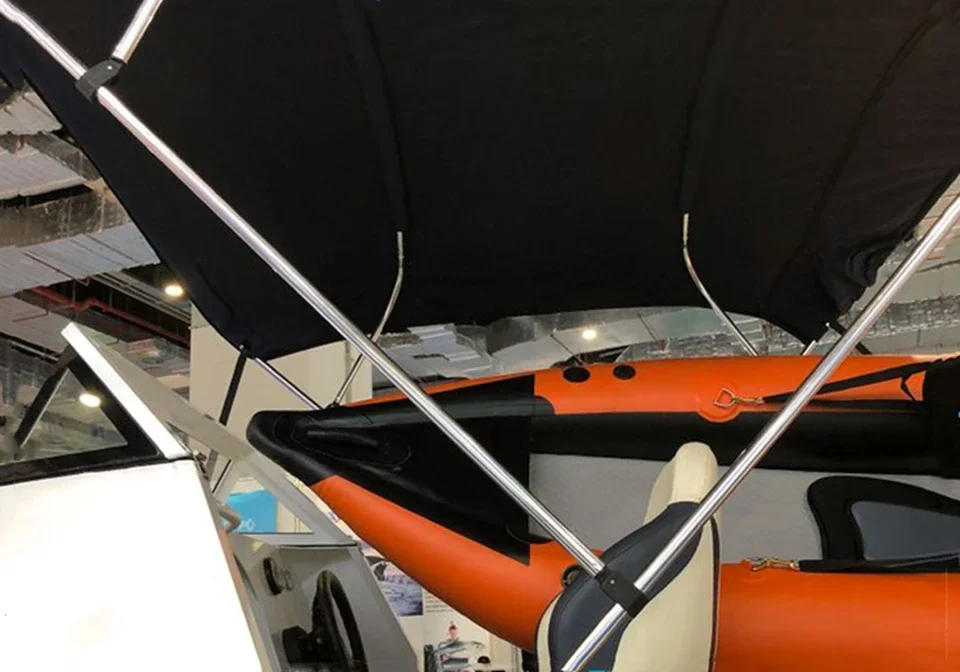 Description Picture 6 of itemNylon Slide Cap Slide Sleeve Pipe Boat Bimini Top Fitting Eye End Cap Jaw Clamp External Eye End Canopy Tube Marine Accessories