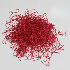 50pcs Fishing Hook Series 1#-9# Barbed Fishhook High Carbon Steel Red Gold Fishhooks Bent Baitholder Ringed Carp Hook Tackle