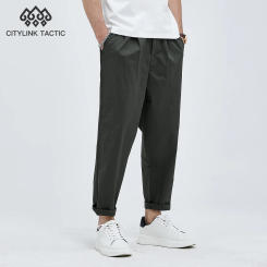 CKNE Casual Spring Thin Sports Minimalist Cropped Pants