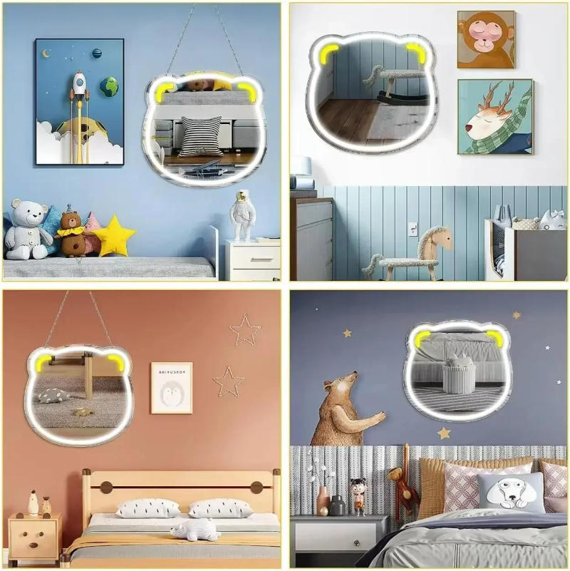 Description Picture 5 of itemBear Mirror Neon Sign For Home Wall Decor LED Neon Light For Bedroom Game Room Decor USB Powered Night Light For Bar Shop Gifts