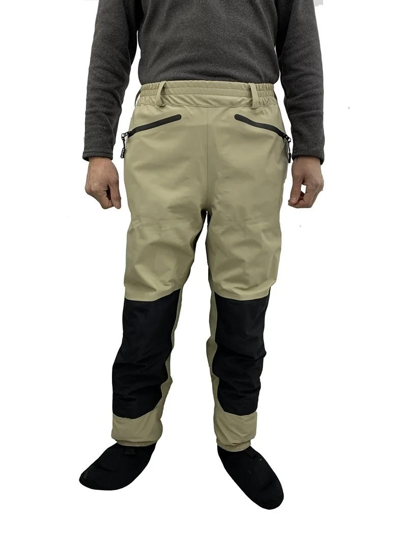 Description Picture 4 of item3 Layer Breathable Waterproof Fly Fishing Waist Waders Stockingfoot High Pant Wader Durable Duck Hunting Wading Pants