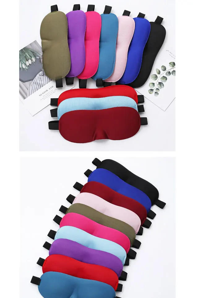 Description Picture 3 of item1Pc Blindfold 3D Sleep Mask Natural Sleeping Eye Mask Eyeshade Cover Shade Eye Patch Women Men Soft Portable Travel Eyepatch
