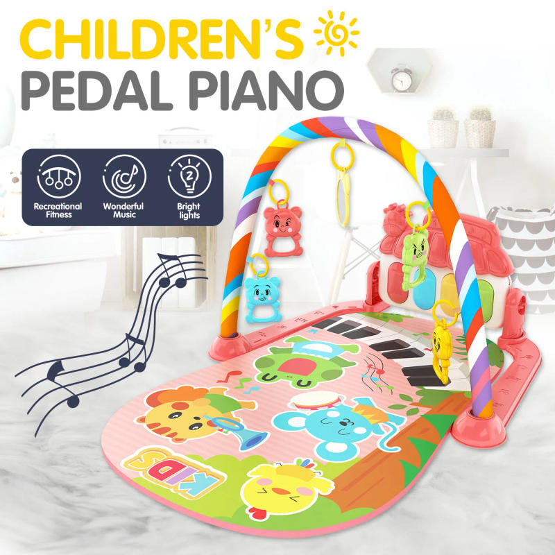 Description Picture 3 of itemChildren's pedal piano education early education music fitness baby music fitness equipment toy light crawling mat
