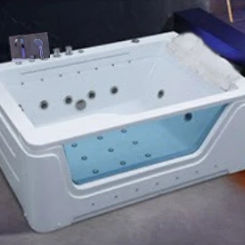1700mm Fiberglass Whirlpool Bathtub Acrylic Hydromassage Surfing Massaging Hot Tub NS3020W