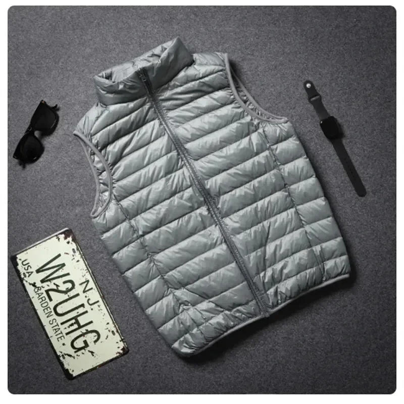 Description Picture 6 of item2024 Outdoor Leisure Vest Men Pure Cotton Slim Warm Solid Color Coat High Quality Design Selling Leisure Vest Men Men Jacket