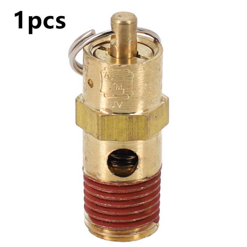 Description Picture 3 of item1pc Air Compressor Safety Relief Valve 1/4" Male NPT Threaded Inlet Connection 125PSI-270PSI Pressure Valve Safety Valve