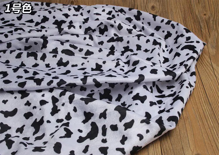 Description Picture 2 of itemPlush Fabric Printed By The Meter for Coat Clothes Decorative Diy Sewing Leopard Zebra Pattern Thin Soft Cloth Polyester Fashion