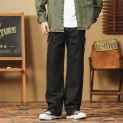 Autumn and winter new American retro multi-pocket men's overalls loose fashion all straight leg casual pants