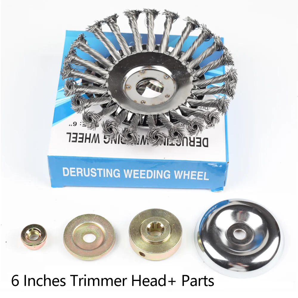 Description Picture 5 of item6/8 Inches Lawnmover Brushcutter Wire Steel Grass Trimmer Head Weed Cutting Dust Removal Garden Power Tool for Lawn Mover Kits