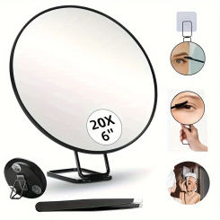 Portable Magnifying Mirror Portable Handheld Magnifying Makeup Mirror for Home Travel Beauty Tool 10x/20x/30x Magnification