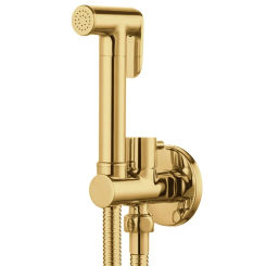 Wall Mounted Toilet Bidet Sprayer Set Brass Single Cold Shattaf Bathroom Sprayer Shower Bidet High Pressure Gun Chrome Gold