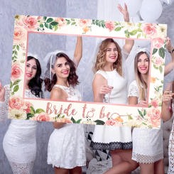 1Pcs Bride To Be Photo Booth Props Frame Bachelorette Party Decoration Engagement Wedding Photobooth Props Bridal Shower Supplie