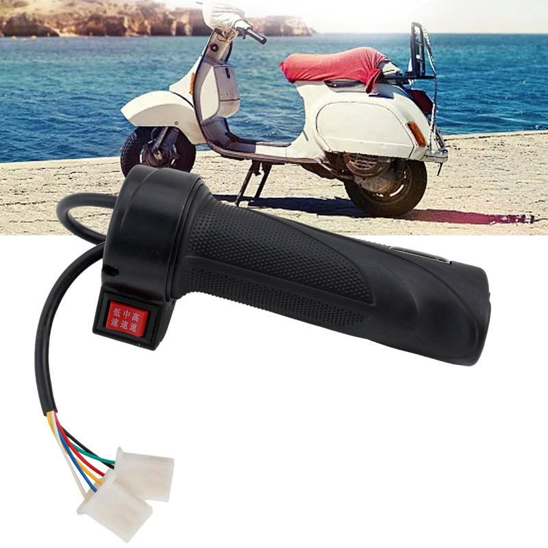Description Picture 2 of item3speed Electric Bicycle Throttle E-bike Right Hand Grip Throttle Turning Accelerator Electric Bike Modification Accessories