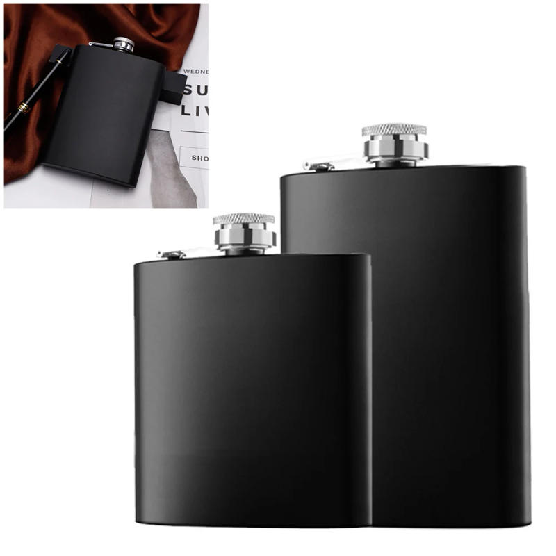 Description Picture 2 of item6/8oz Stainless Steel Hip Flask Pocket Hip Flask Alcohol Whiskey Jug Wine Bottle Portable Outdoor Portable