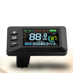 Electric Bicycle LCD Display 24V-60V E-bike Speedometer Dashboard Digital Panel With 5 Pin Cable And Light Line Cycling Parts