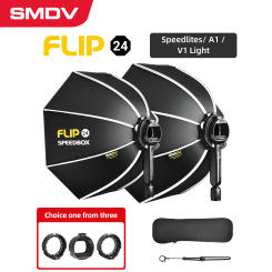 SMDV Flip 20 24 28 Quickly Release Parabolic Out Door Softbox for A1 Godox V1 AD100PRO V860II AD200 AD200PRO Flash Soft box