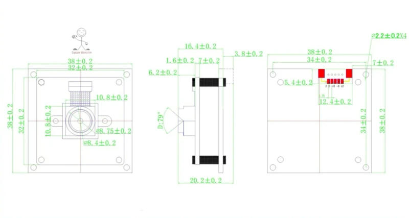 Description Picture 2 of item48MP 8K Ultra HD USB Camera Module Webcam for Conference, Live Streaming,Medical 8000X6000 Fast Autofocus UVC Free Driver