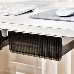 Under Desk Storage Drawers Hiddens Mounted Desk Drawer Attachable Slide-out Drawer Self-Adhesive Under Desk Drawer