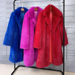 Fur & Faux Fur Coat Feminine Elegance 2025 New Winter Women's Fur Coat Fashion Temperament Lapel Solid Color Women Fur Coat H193