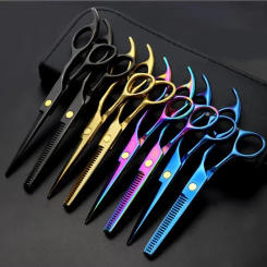 Professional hairdressing scissors barber accesories Hair Thinning Cut Metal Scissors Tooth Shears Styling Tool cutting scissors