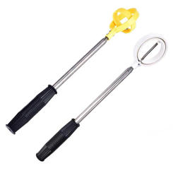 Golf Training Ball Retriever Stainless Steel Water Aids Equipment Outdoor Use Telescopic Picker for Yard Practice