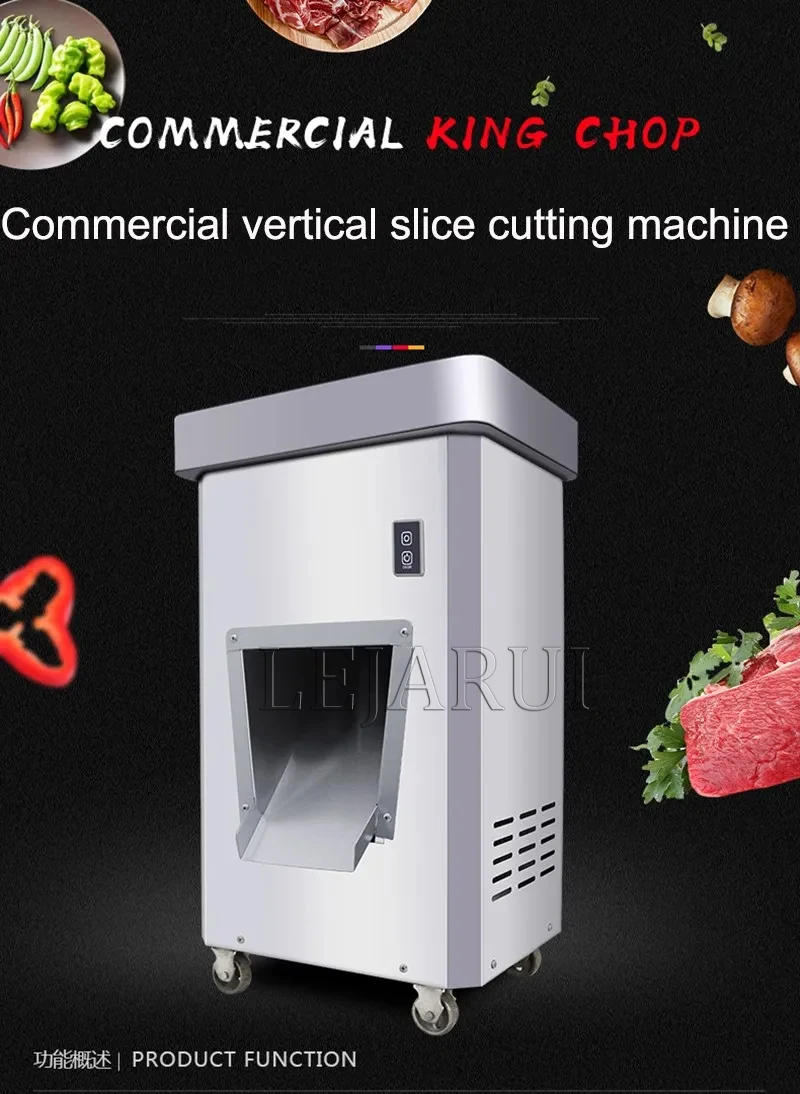 Description Picture 3 of item300Kg/H Electric Meat Slicer Stainless Steel 3Mm Blades Meat Cutter Grinder Machine Auto Kitchen Home Appliance Commercial
