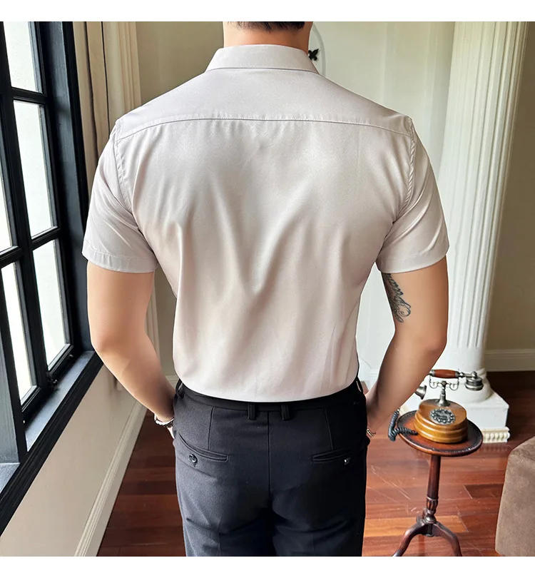 Description Picture 6 of itemFashion Ethnic Style Printed Shirts for Men Summer Short Sleeved Retro Business Casual Male Dress Shirt Streetwear Plus Size 6XL