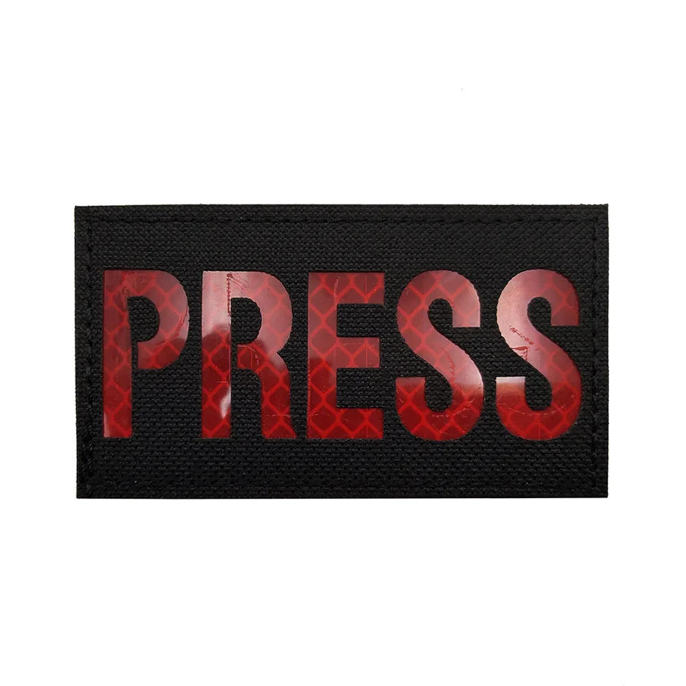 Description Picture 6 of itemCall Sign A4-1 Reflective Magic Patch Arm Badge 1B9 2B9 6B9 Military Tactical Helmet Patch Armband Patches for Caps  PRESS FIRE