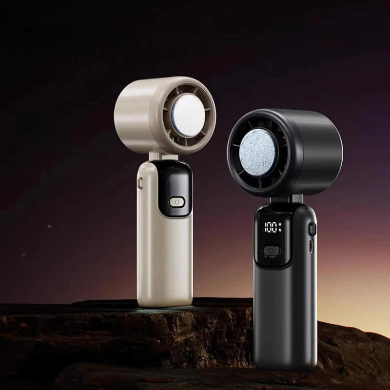 Description Picture 3 of itemIce Compress Handheld Fan, stepless Speed Control Fans, Portable Outdoor Neck, Small