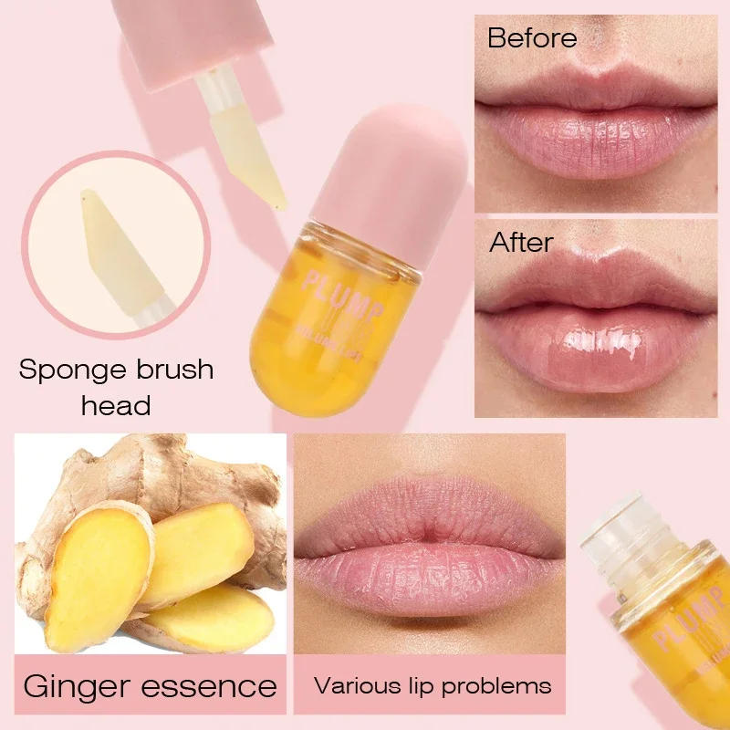 Description Picture 5 of itemLip Plumper Oil Instantly Plumps Lips Increasing Lip Elasticity Long-lasting Moisturize Gloss Saturation Beauty Makeup Lip Care