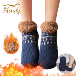 2024 Fall Winter Warm Floor Socks Indoor Home Slippers Socks Women Men Socks Snow Socks Sleep Carpet Socks Non-slip Yoga Socks