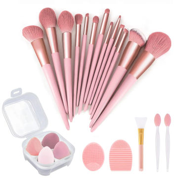 Comprehensive Makeup Brushes 22 Pcs Makeup Kit,Foundation Brush Eyeshadow Brush Make up Brushes Set ,Green Makeup Brush Set