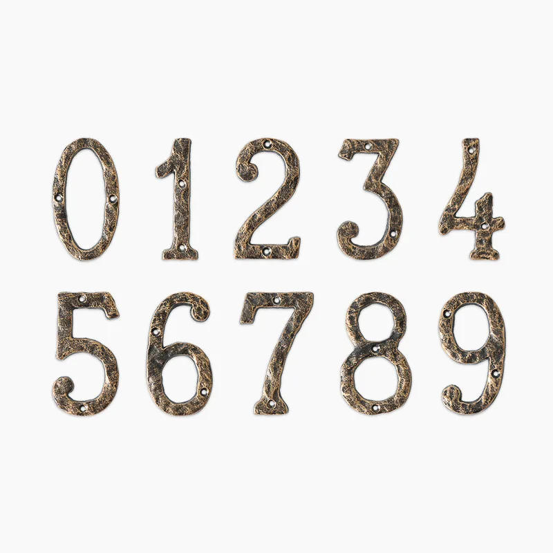 Description Picture 2 of itemRustic Cast Iron Home Address Numbers for Outside, Anti Rust House Numbers,,Mailbox Numbers for Outside, 5.5 inch