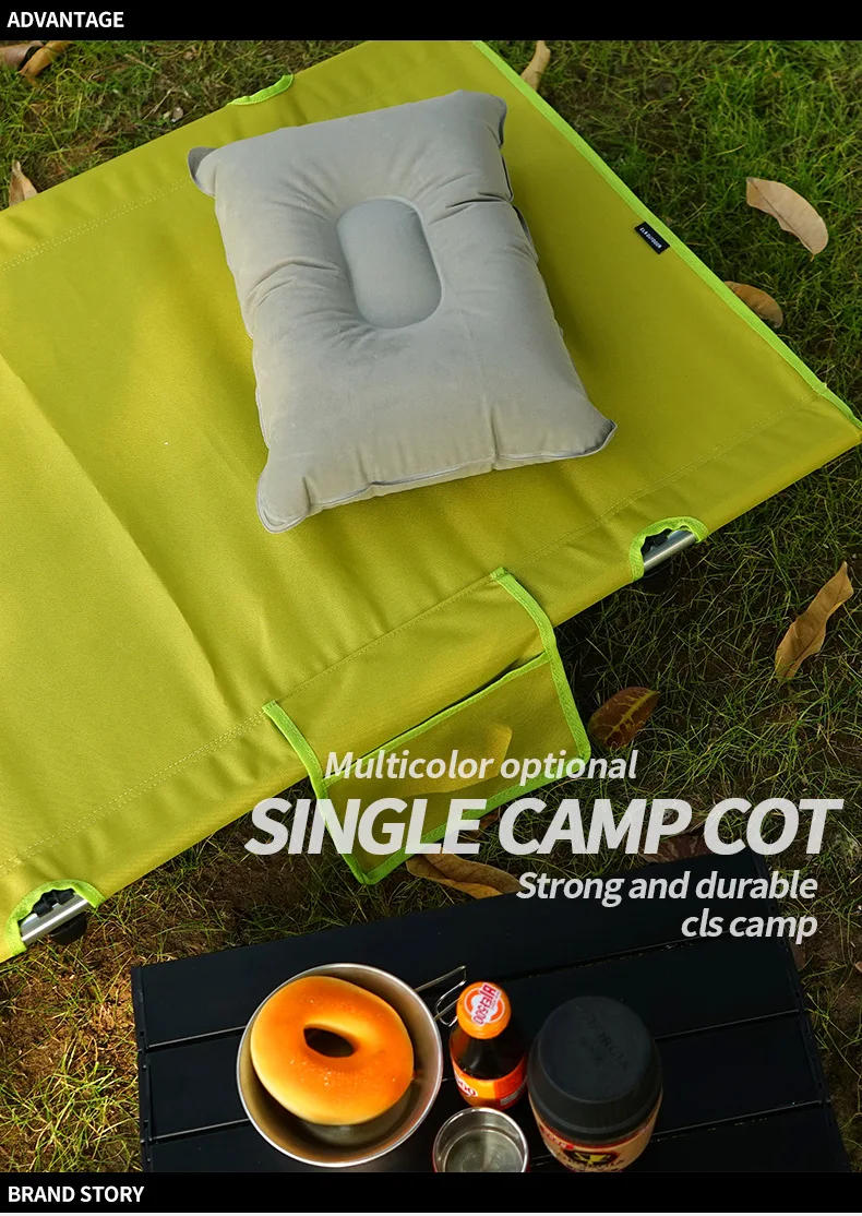 Description Picture 2 of itemNew Outdoor Camping Folding Cots  Hiking Backpacking Travel Tent Sleeping Military Bed Ultralight Portable Single Foldable Cot