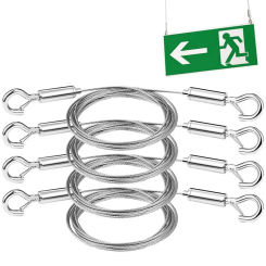 Picture Hangers 2M X 1.5mm Wire With Loop Utility Hooks For Artworks Display For Bedroom Bathroom Restaurant Study Room
