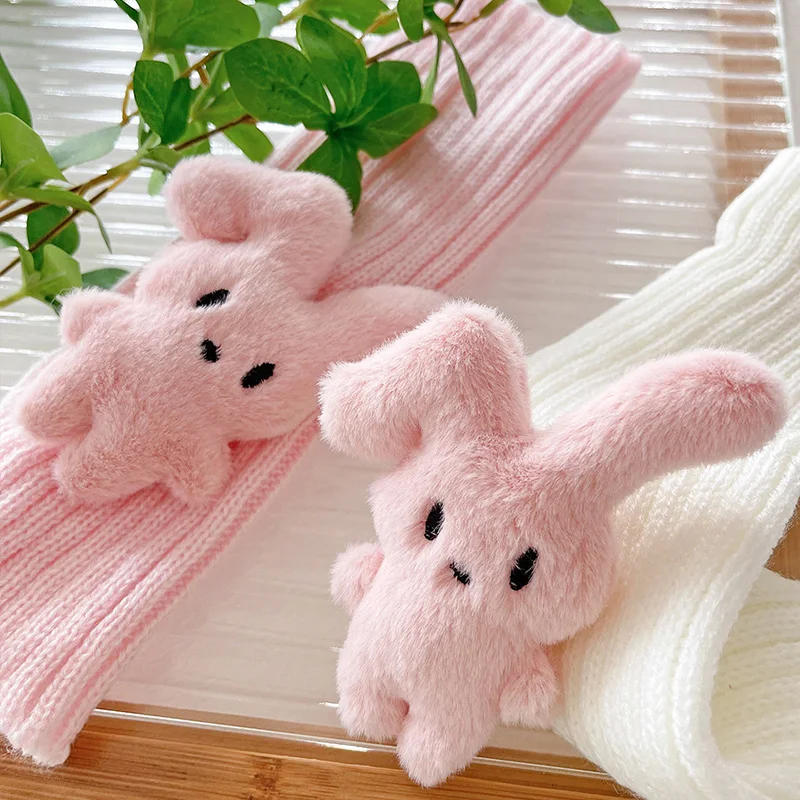 Description Picture 3 of item27cm/42cm Children Aldult Korean Lolita Leg Warmers Kids Cute Knitted Warm Foot Cover for Girls Elastic Tube Socks Y2K Gloves