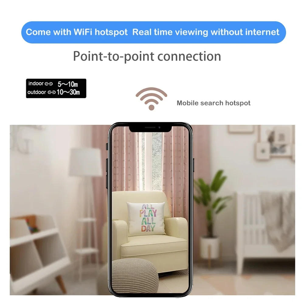 Description Picture 5 of itemMini Camera Wireless WiFi Remote Monitor Camera Tiny Home IP Camera No Need To Plug in Super-long Battery Life