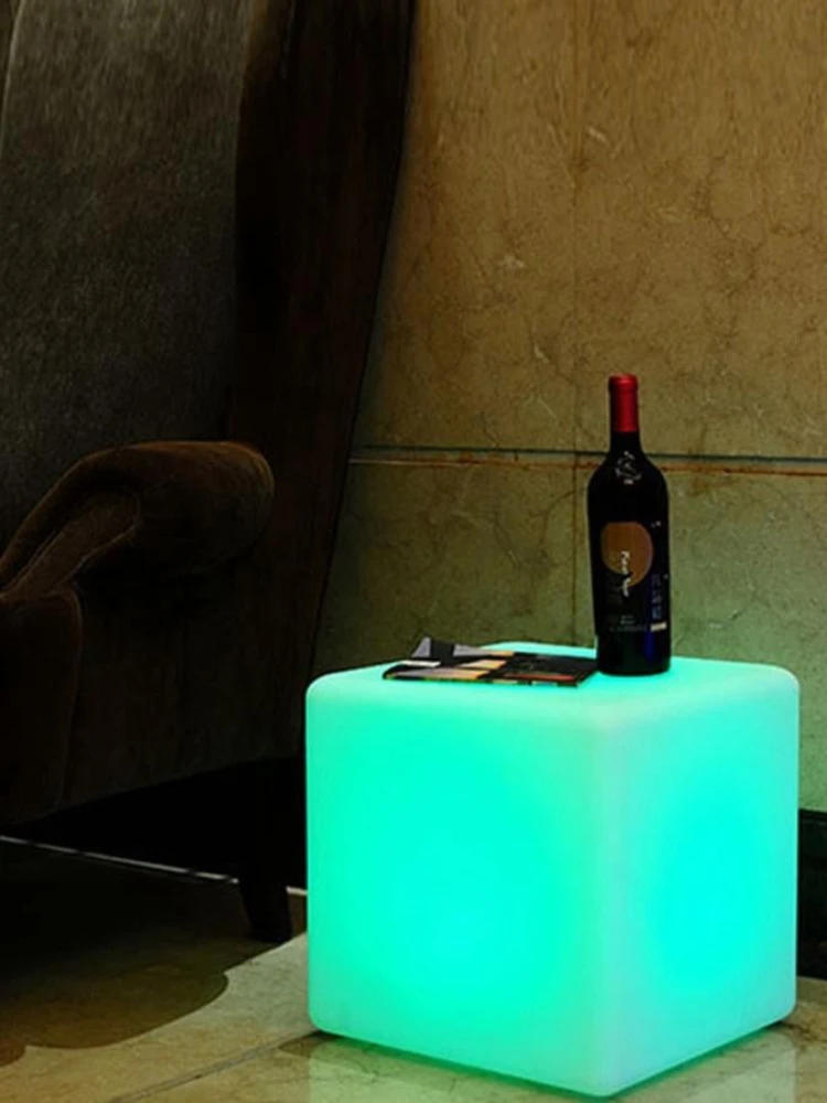 Description Picture 5 of itemLed Underground Lamp Cube Square Bench Bar KTV Chair Table Colorful Waterproof Charging Garden Light Decorative Landscape Lights