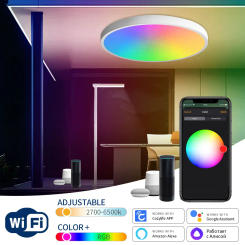 Alexa Smart Led Ceiling Light Fixture Wifi 220V 110V Google Cozylife Voice Control Dimmable RGB Lamp Bedroom Living Room 24W