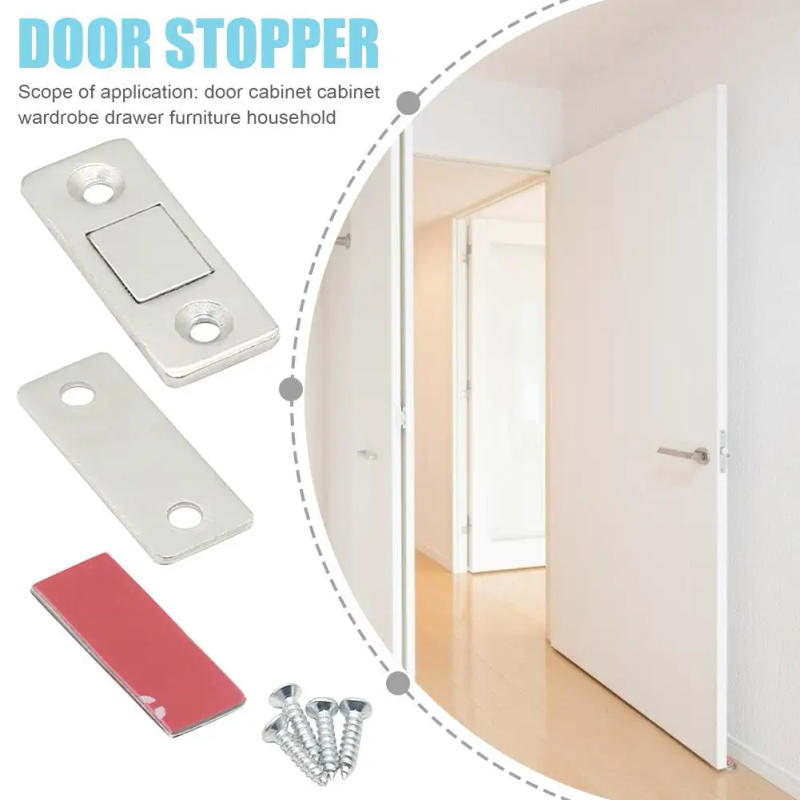 Description Picture 6 of itemMagnetic Door Catch Adhesive Cabinet Latch Adhesive Drawer Magnet Catch Door Catch Closer Drawer Magnet Catch Drawer Closures