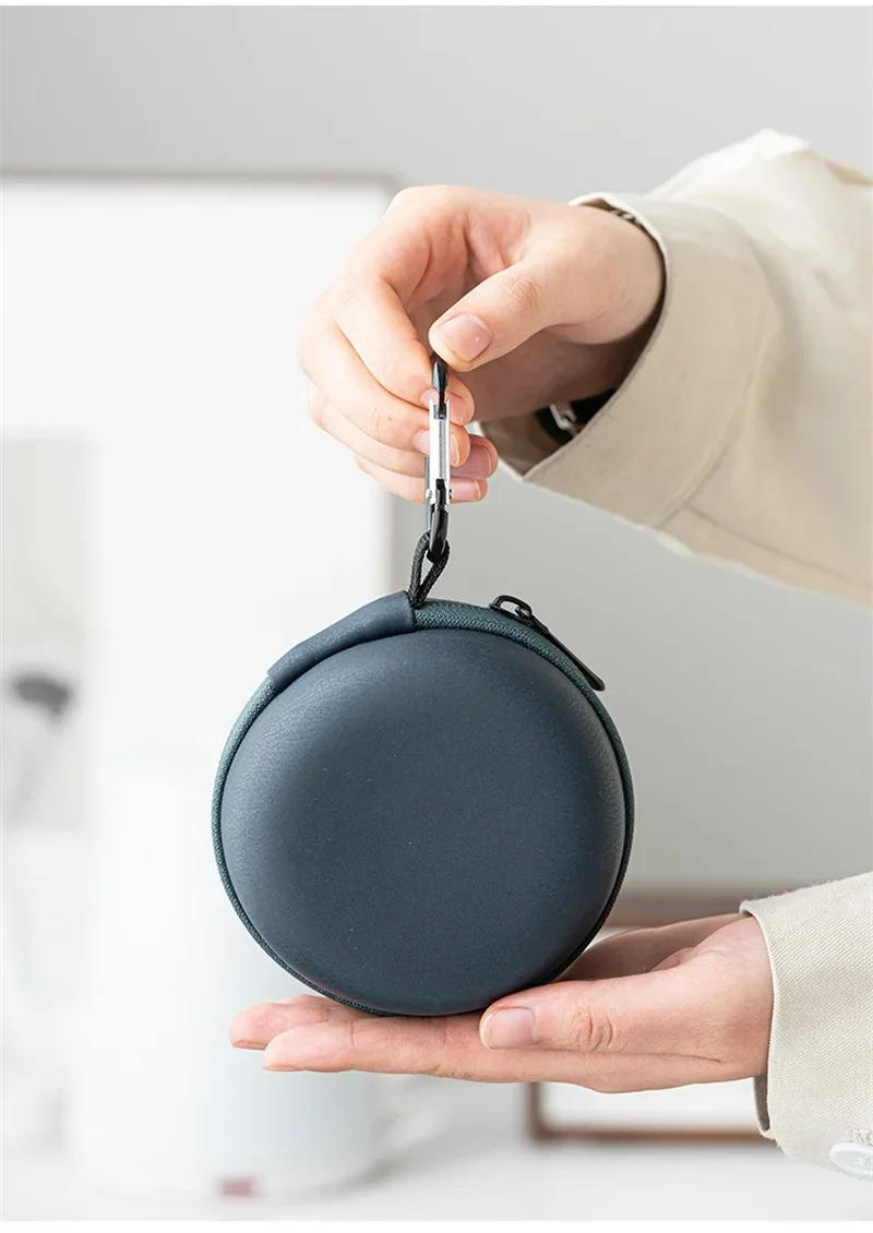 Description Picture 6 of itemTravel tea Set Kit 1 Teapot 3 cups Portable Outdoor Camping Teapot and Tea Cup with bag Teaware Sets Household Making tea tool