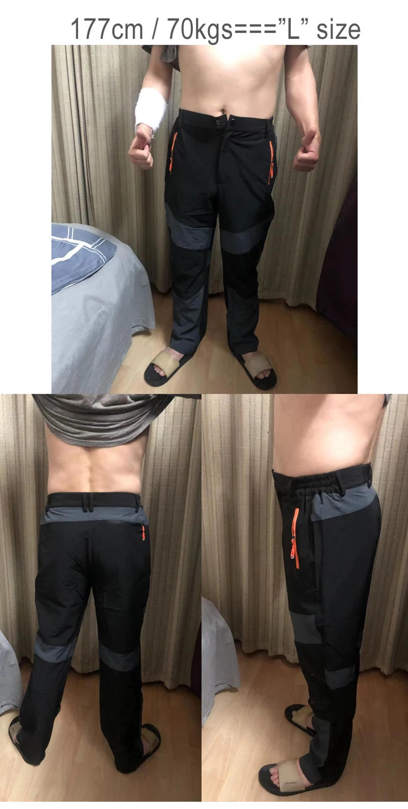 Description Picture 3 of itemTRVLWEGO Fishing Pants Hiking Outdoor Thin Quick Dry Men Summer Breathable Splash Proof Camping Trousers Trekking Hunting