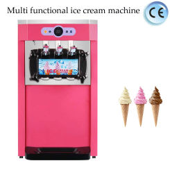 Ice Cream Machine Table Top Hard Ice Cream Yogurt Maker 1400W Automatic Benchtop Gelato Home Appliance Commercial