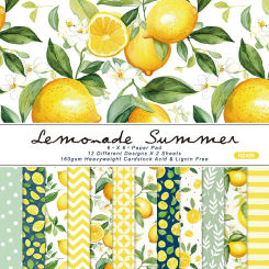 Panalisacraft 24 sheets 6"X6" Cute Lovely Fruits Scrapbook paper Scrapbooking patterned paper pack DIY craft Background paper
