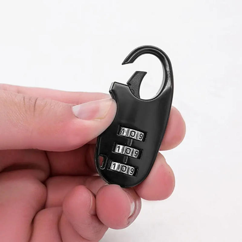 Description Picture 6 of itemPortable Zinc alloy 3 Digit Password Lock Combination Lock Code Lock Dormitory Cabinet Lock Security Tool Luggage Padlock Home