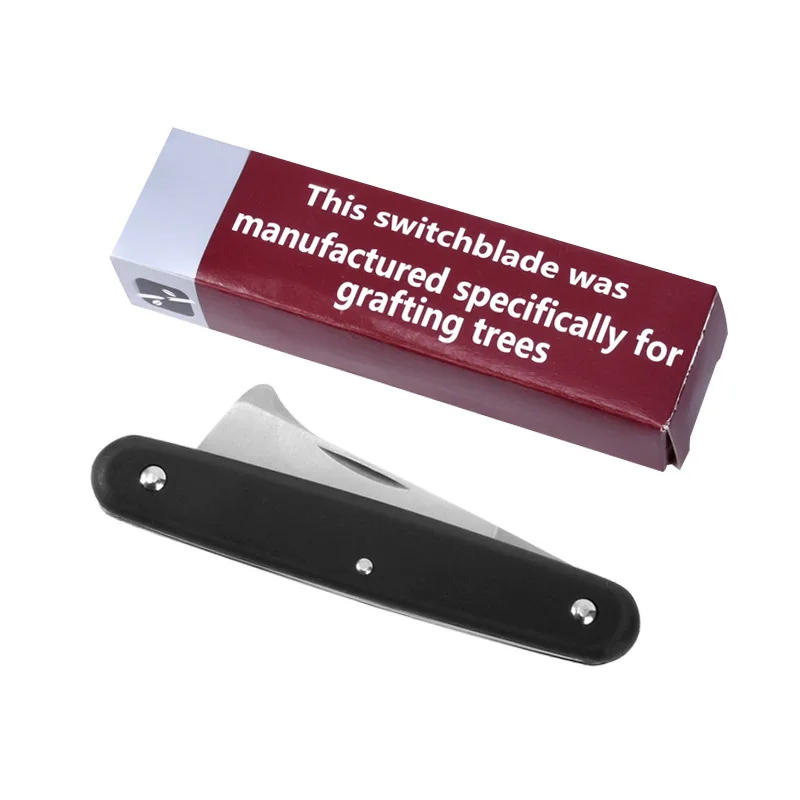 Description Picture 4 of itemStainless Steel Grafting Gardening Knife Plastic Single Opening Foldable Multi-Functional Plant Trimming Tool Accessories