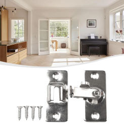 1pcs Door Latch Door Lock 90 Degree Right Angle Door Latch Hasp Sliding Lock  Bolt Hardware Security Door Bolt